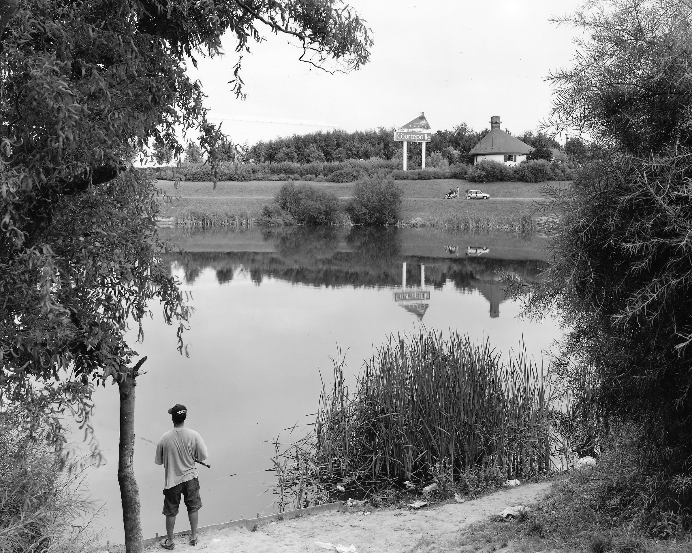 Hexagone 1 — The Manufactured Landscape — Lake in a business park, Cergy-Pontoise, 2000